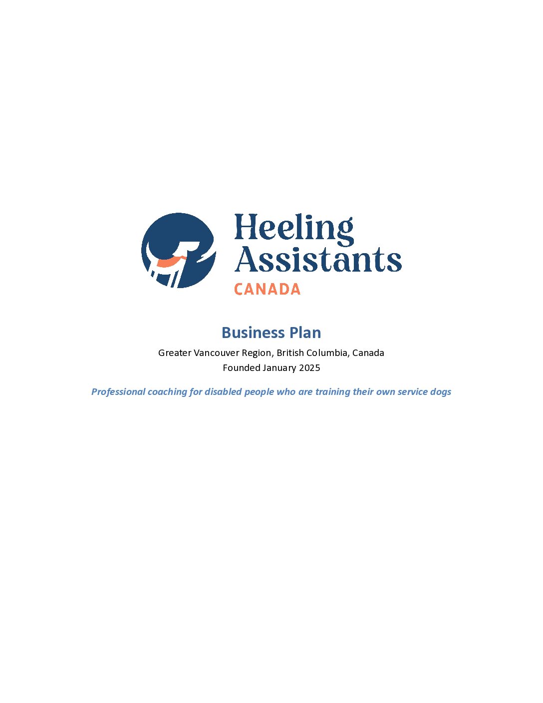 Business Plan: Click to Read